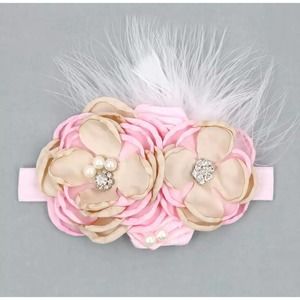 Vintage Flower Bowa Headband Baby